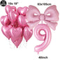 Giant Black Pink Bow Balloon Coquette Birthday Party Decorations Bowknot Balloon for Girls Baby Shower Bridal Wedding Supplies