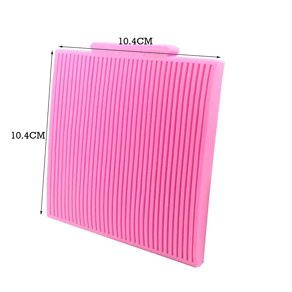 Texture Molding Silicone Molds for Fondant Cake Decorating Molded