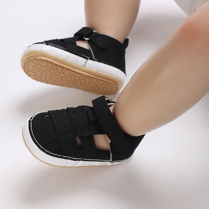 Toddler First Walker Baby Crib Newborn Baby Summer Sandals Infant Boy Girl Shoes Rubber Soft Sole Non-Slip