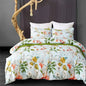 Botanical Leaves Duvet Cover Floral Print King Bedding Set Soft Microfiber Geometric Pattern Comforter Cover With 2 Pillowcases