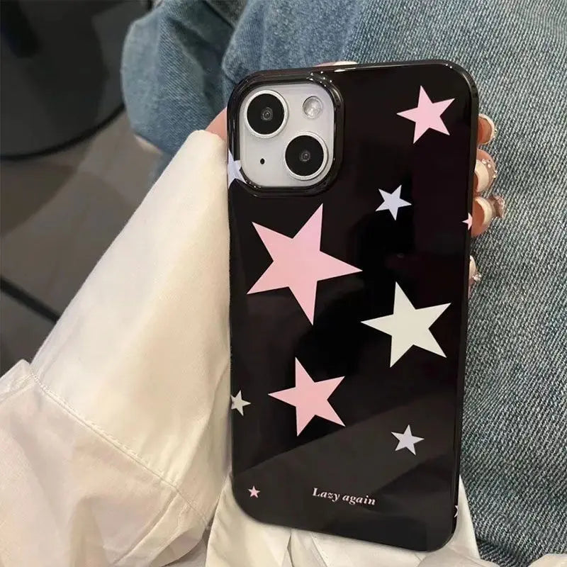 Colorful Stars Phone Case  For Iphone 16 Pro Max TPU Case Minimalism Cute Personality For IPhone 14 13 12 15 Pro Covers