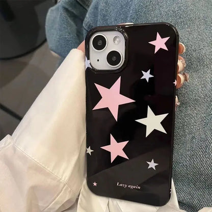 Colorful Stars Phone Case  For Iphone 16 Pro Max TPU Case Minimalism Cute Personality For IPhone 14 13 12 15 Pro Covers