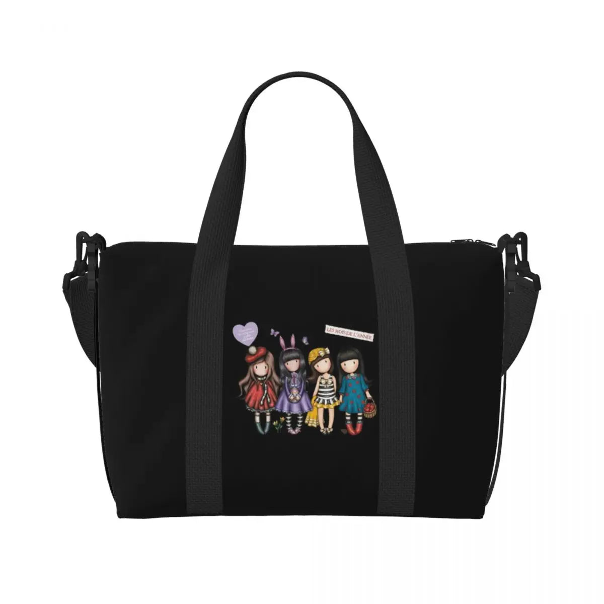 Santoro Gorjuss Large Beach & Travel Tote – Women’s Yoga, Gym, Shopping Shoulder Duffle Bag