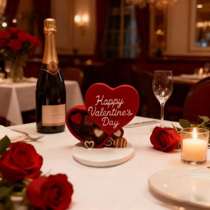 Valentine's Day Heart-Shaped Desktop Decoration Small Exquisite Size for Dining Table And Office Decor