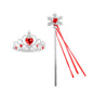 Girls Princess Crown Magic Wand Accessories Party Cosplay Elsa Anna Rhinestone Headband Hair Bands For Kids Hairbands Gifts Toys