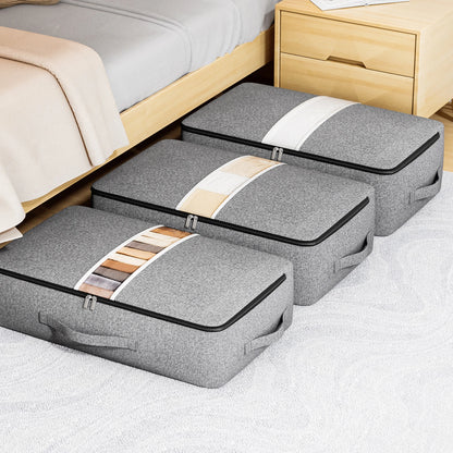 Cationic bedding storage bag Large capacity under bed clothing storage bag Clothing packaging bag Finishing travel bag