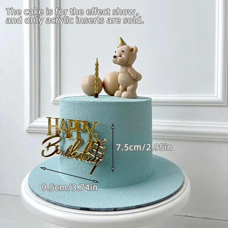 Bear or Balls Cake Toppers Teddy Theme Party Decor