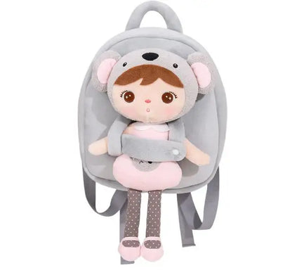 3D Koala & Panda Plush Kids Backpack – Personalized Cartoon School Bag for Boys & Girls