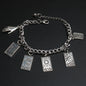 Retro Magic Witch DivinationTarot Star Moon Sun World Charm Bracelet DIY Jewelry Crafts Friendship Gift For Woman and Man P738