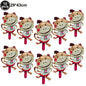 7pcs Valentines Heart Balloon 18" Foil Love Balloons Happy Valentines Balloon I Love You Balloon Valentines Day Wedding Decors