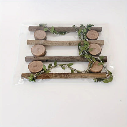 Natural Branch Bird Swing Parrot Toys Climbing Boardwalk Bird Toys Perched Bird Cage Accessories Swing Toy