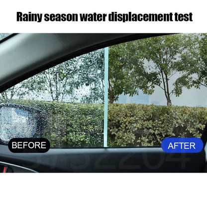 Car Glass Anti-Rain Water Spray Repellent Nano Coating Hydrophobic Waterproof Agent Oil Film Removing Auto Glass Film Agent.