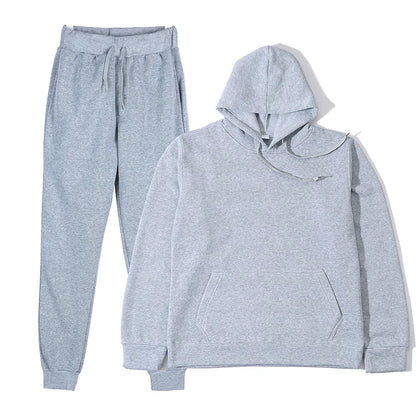 Men's Sports Suits Fashion Tracksuit Women Hoodies + Pants Two Pieces Sets Running Casual Sweatshirts Sweatpants Men's Clothing