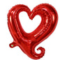 10pcs 18inch Hook Foil Helium Balloons 45x45cm Size Heart Shaped Wedding Valentine's Day Party Decoration Balloons Supplies
