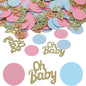 100/200Pcs Little Cutie Orange Baby Shower Confetti Decoration with Gold Baby Confetti for Gender Reveal Tangerine Party Decor