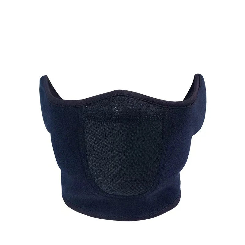 Fleece Thermal Neck Warmer with Ear Cover: Winter Scarf, Mask, and Bandana for Men and Women - Ideal for Skiing, Cycling, Snowboarding, and Hiking