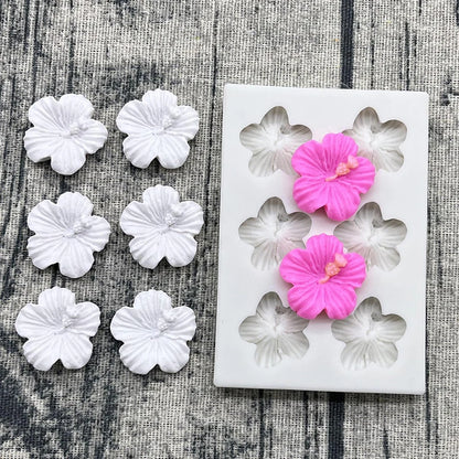 Mini Rose Camellia Daisy Flower Silicone Sugarcraft Mold Cookie Cupcake Chocolate Baking Mold Fondant Cake Decorating Tools