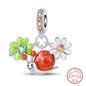 Springtime Charms 925 Sterling Silver Swallow Snail Butterfly Flower Charms Beads Fit Qikaola Bracelet DIY Birthday Jewelry Gift