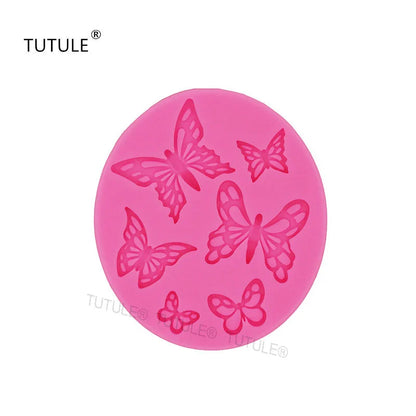 GJ-374 Butterfly Silicone Molds Flip Cake Molds Baking Tools Cake Decoration Chocolate Molds DIY Drip Molds