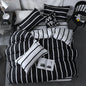 Bohon Paisley Duvet Cover Set Black White Print 3pcs Bedding Sets Luxury Pillow Case Queen and King Size Cotton Bedding Sets