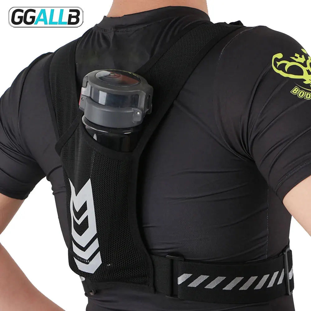 1pc Running Vest Phone Holder for Men and Women, Waterproof Cell Phone and Key Pouch, Reflective Hydration Vest for Training and Free Workouts.