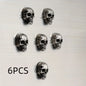 6pcs Gothic Skull Stainless Steel Refrigerator Magnets The Hymn to the Sun" Sheet Music Design, Dark & Elegant Decor for Adults