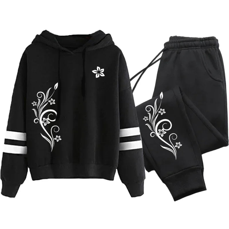 Women’s Autumn/Winter Tracksuit – Hoodie & Sweatpants Set