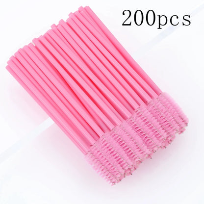 50/200pcs Disposable Mascara Wands Applicator Spoolers