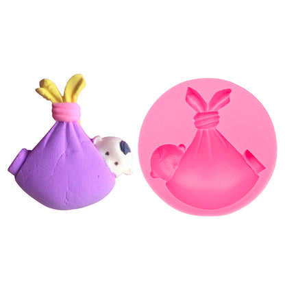 3D Sleep Baby Shape Cooking Tools Silicone Mold For Baking Kitchenware Chocolate Candy Jelly Fondant Cake Decorating