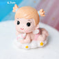 Gender Reveal Cake Decoration Blue Pink Baby Boy Girl Cake Toppers Baby Bottle Stroller Happy Birthday Cupcake Topper Baking