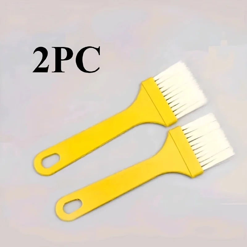 2PC heat-resistant holiday kitchen oil brush, perfect for portable baking brushes used in barbecue, baking, cooking, home