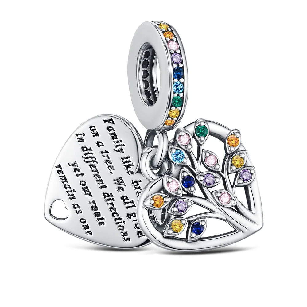 2025 Hot 925 Sterling Silver Rainbow Pride Month Charm Pendant heart bead unlimited Fit Original Bracelet For Women Jewelry Gift