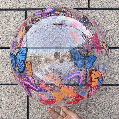 5PCS Butterfly Print Bobo Balloons Balloon Arch Wedding Happy Birthday Party Baby Shower Easter Christmas Ramadan Decoration