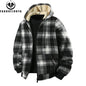 Men’s Spring/Autumn Fleece Windbreaker – Outdoor Hooded Casual Jacket
