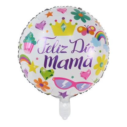 10pcs 18inch spanish mother foil balloon i loveyou have mom balloon heart gift mother's day adult birthday decoration