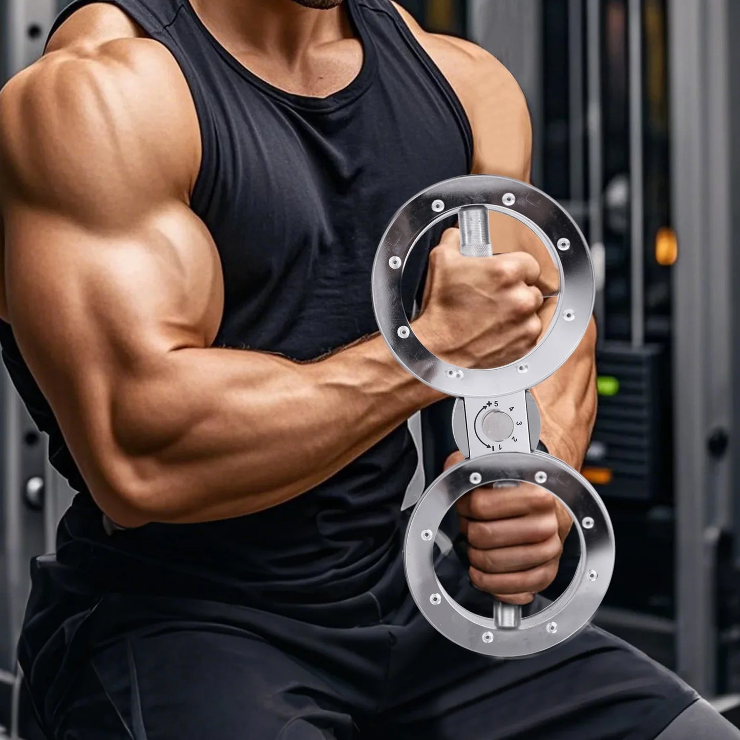 Rotator Machine Multifunctional Grip Strength Trainer 8 to 15 Pounds Adjustable Forearm Exerciser