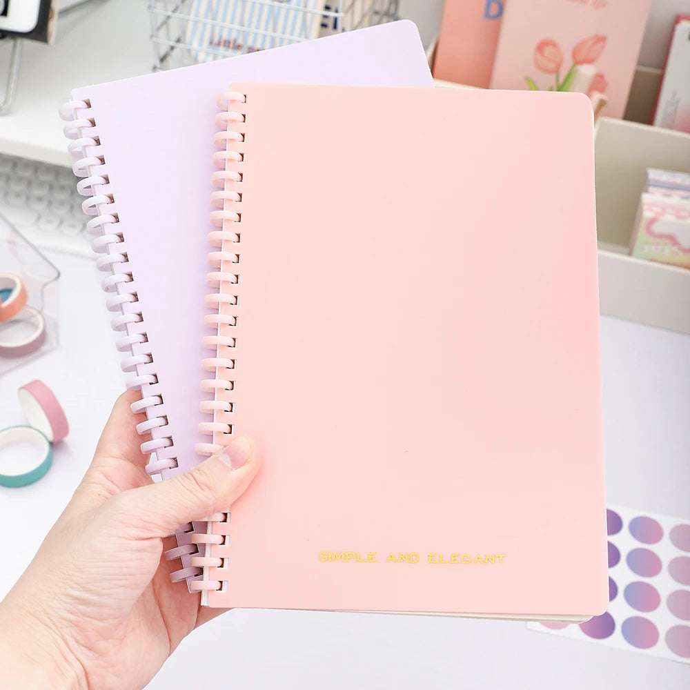 1 Pack Lined Ruled Spiral Paper Notebook 5.8 x 8.2 Inches College
