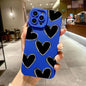 Love Heart Soft Silicone Phone Case For iPhone 16 15 14 Pro Max Plus 11 12 13 Pro Plus X XS XR Shockproof Cover