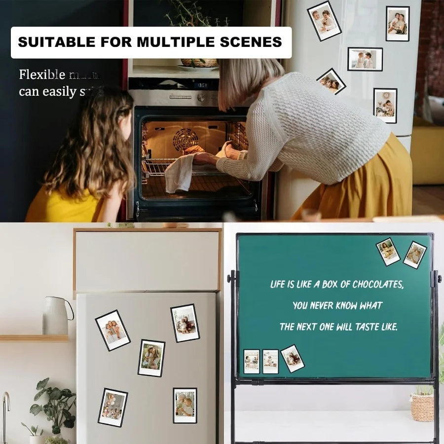 3‑Inch Magnetic Photo Frames for Instax Mini & Polaroid Pictures (5/10‑Pack)
