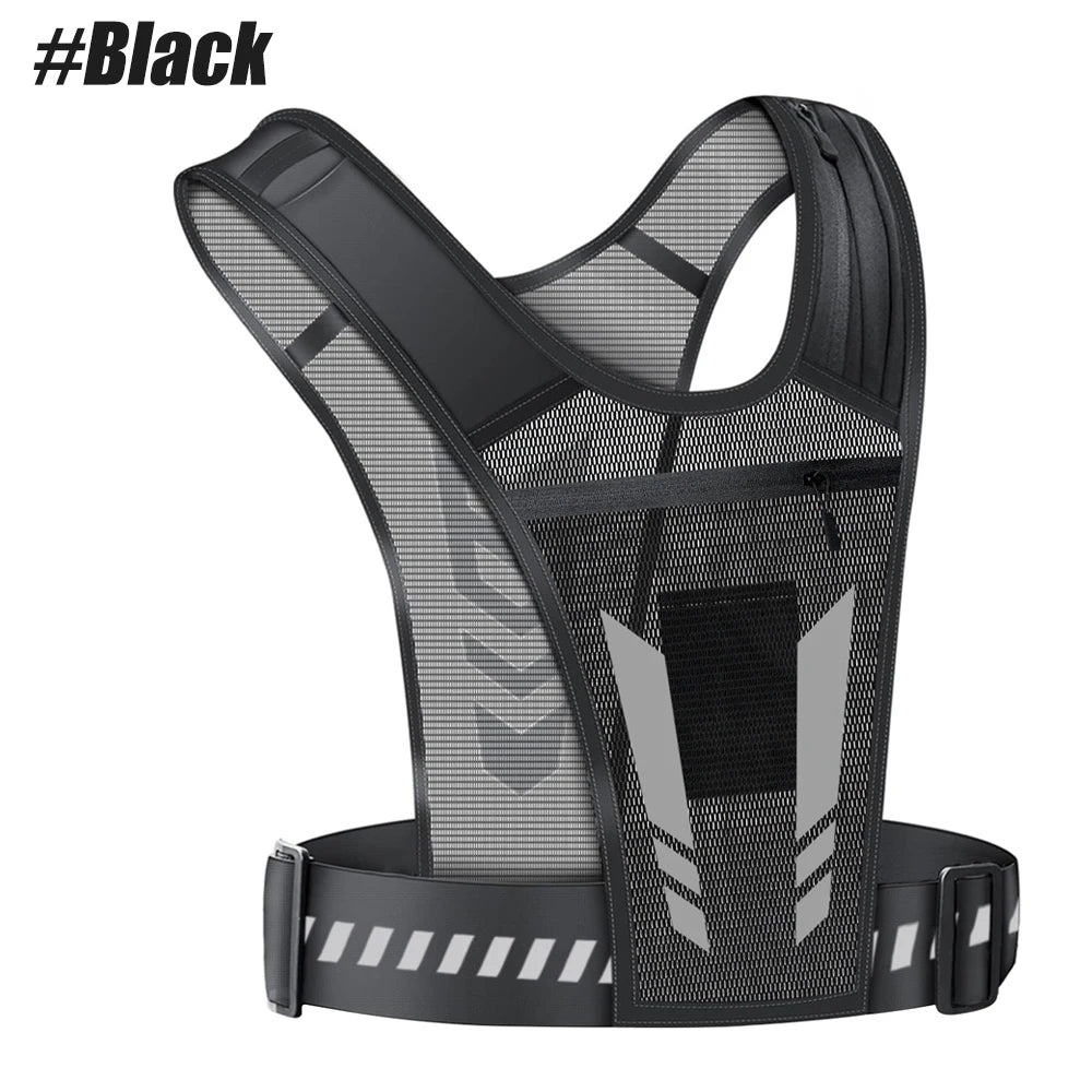 1pc Running Vest Phone Holder for Men and Women, Waterproof Cell Phone and Key Pouch, Reflective Hydration Vest for Training and Free Workouts.