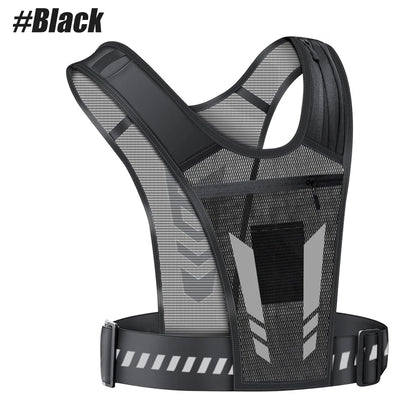 1pc Running Vest Phone Holder for Men and Women, Waterproof Cell Phone and Key Pouch, Reflective Hydration Vest for Training and Free Workouts.
