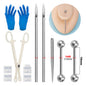 Body Piercing Kit – Surgical Steel Tapers, Needles & Tools for Lip, Nose, Tongue, Cartilage & Navel