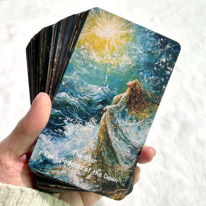 78PCS 70*120mm Tarot Greek Mythology Divination Rune Board Game Classic Innovative Theme Illustration Keywords