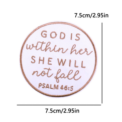 Letter Embroidered Patch Cartoon/Personality Letter Slogan Patch Iron On Patches For Clothing thermoadhesive Patches Sew Badges