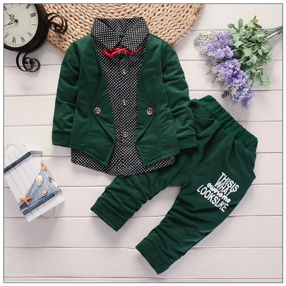 Baby Boys Suit Children Fashion Jacket Pants 2Pcs/Set Toddler