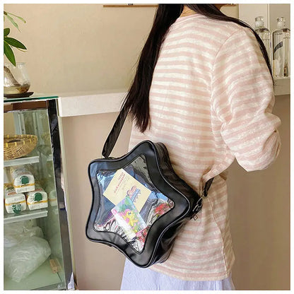 Kawaii Ita Star Crossbody – Original Anime Two‑Dimensional Ulzzang Shoulder Bag for Girls