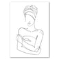 Sexy Female Body Art Print Naked Nude Canvas Poster Line Drawing Prints Abstract Woman Wall Art Painting Pictures Bedroom Decor