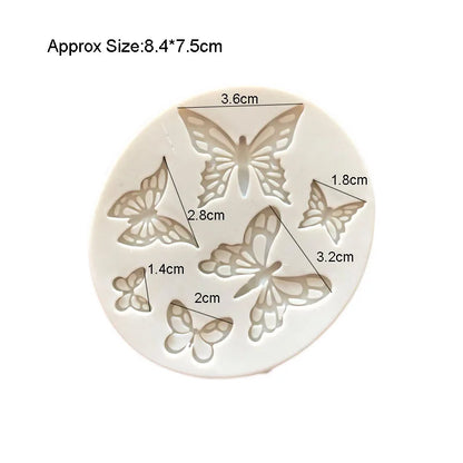 Butterfly Fondant Silicone Sugarcraft Wedding Cake Decorating Tools Resin Chocolate Molds For Baking