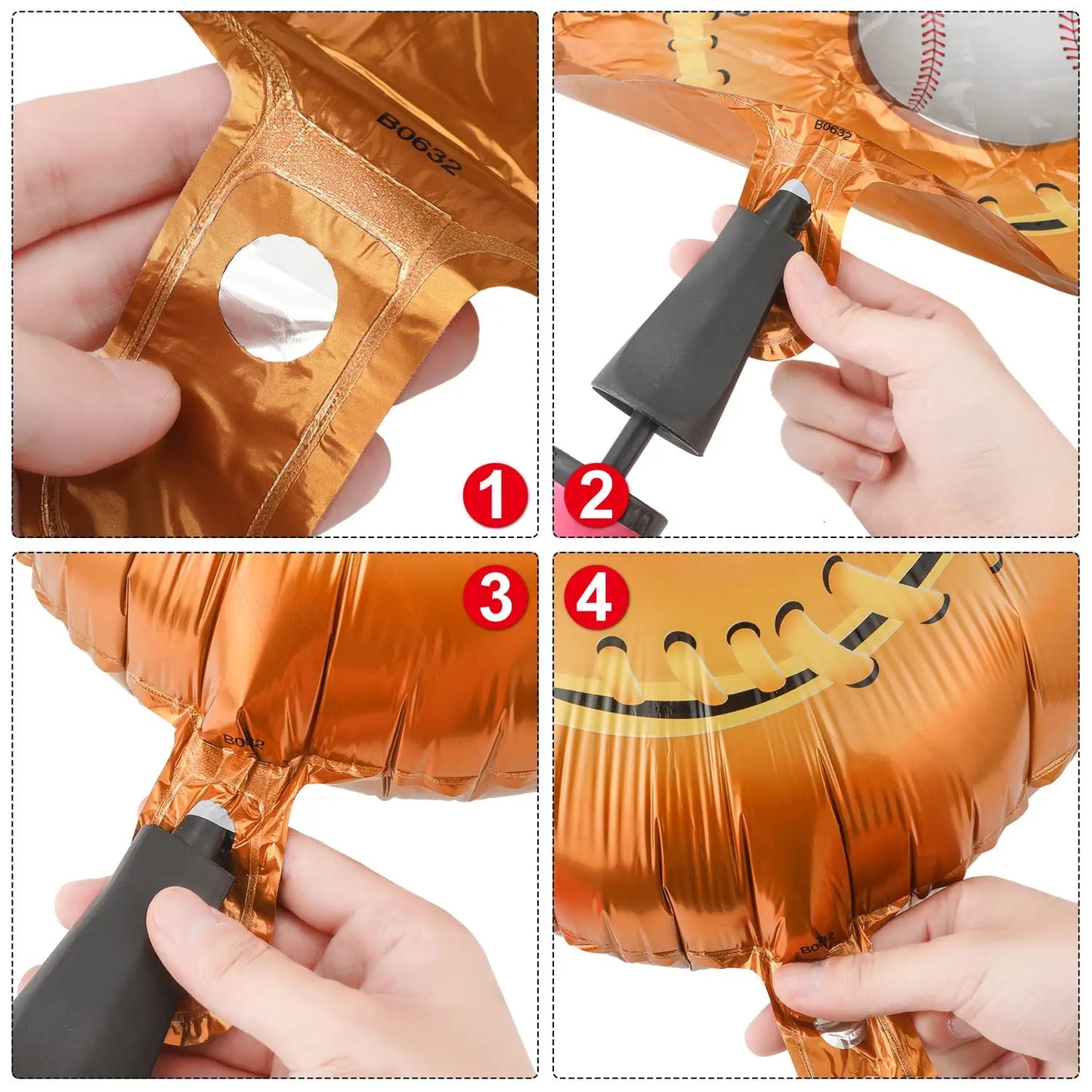 9pcs 23 Inch Baseball Party Decorations Sports Foil Balloons Birthday Baseball Theme Celebration Party Decorations