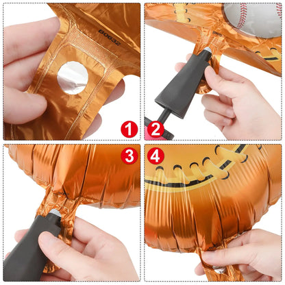 9pcs 23 Inch Baseball Party Decorations Sports Foil Balloons Birthday Baseball Theme Celebration Party Decorations